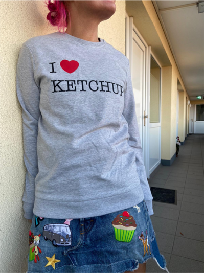 Sweater 'I love Ketchup', Gr.M